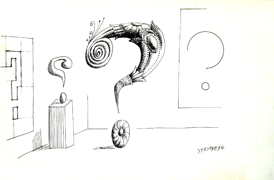 Saul Steinberg -untitled-question-marks-1961.jpg